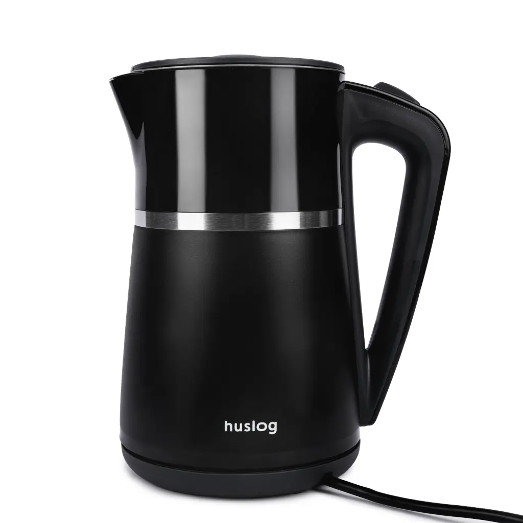 HUSLOG Double-wall electric kettle 1,7L HeatShell black