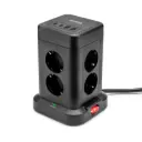 HUSLOG Vertical extension cable with USB PowerHill8 black