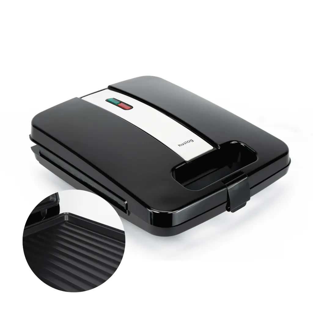 HUSLOG Opiekacz do kanapek grill 1400W TastyBite czarny