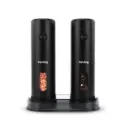 HUSLOG Zestaw młynków do przypraw USB PowerGrind czarny