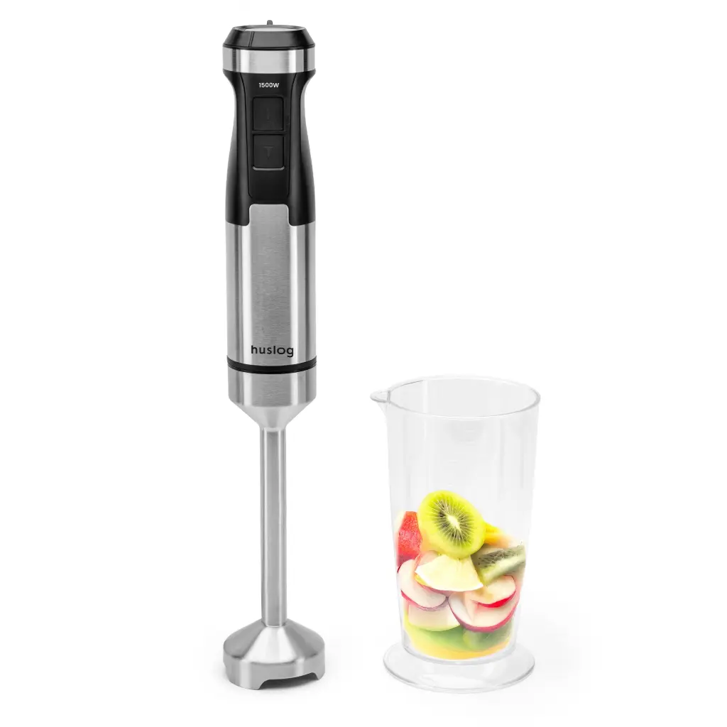 HUSLOG Hand blender 1500W BlendFlex black and silver