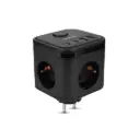 HUSLOG Przedłużacz kostka PowerCube czarny