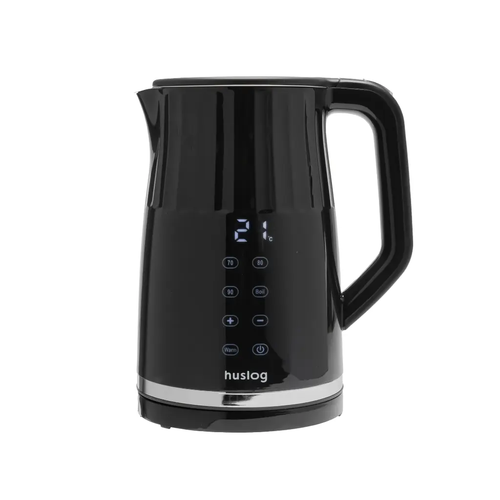 HUSLOG Electric kettle with touch panel 1,7L GrooveTouch black