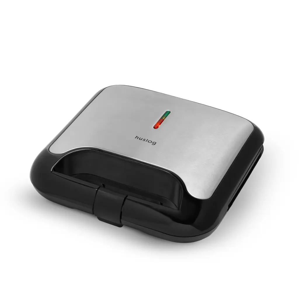 HUSLOG Opiekacz do kanapek grill 750W GentleBite srebrny