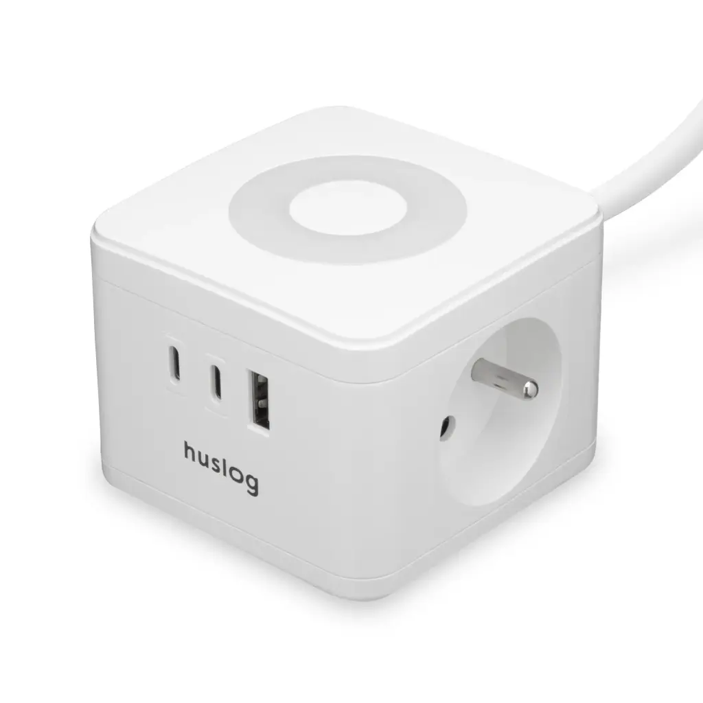 HUSLOG Cube extension cable with LED PowerLume white