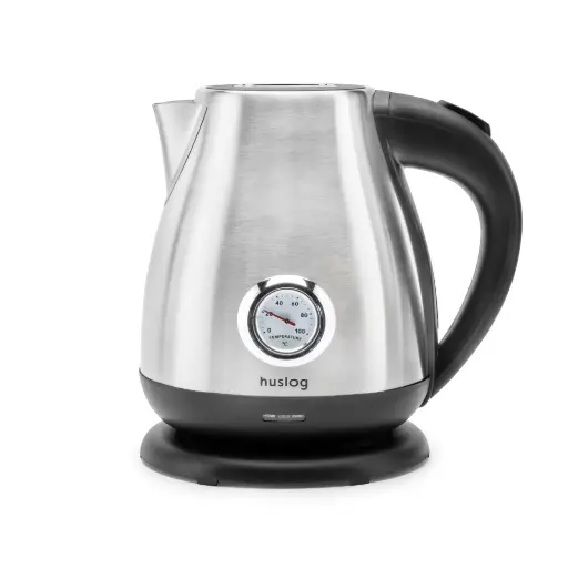 [OWN000055] HUSLOG Czajnik elektryczny z termometrem 1,7L ClassicStyle srebrny
