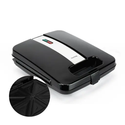 [OWN000087] HUSLOG Sandwich maker 1800W MaxBite black