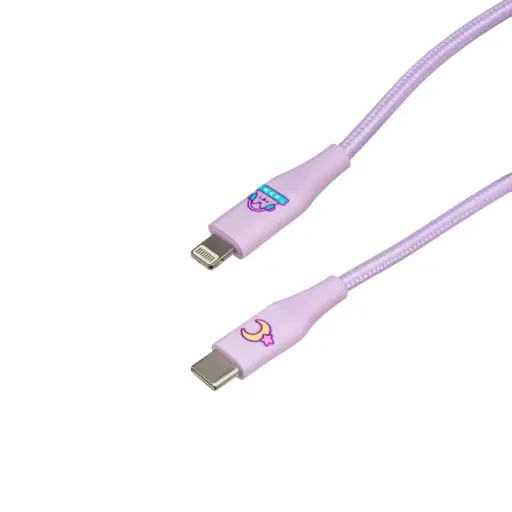 [BIE003966] Pusheen przewód USB-C-light EMX- 090156 fioletowy