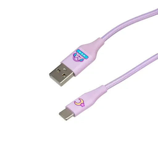[BIE003968] Pusheen przewód USB-A- USB-C EMX-090356 fioletowy