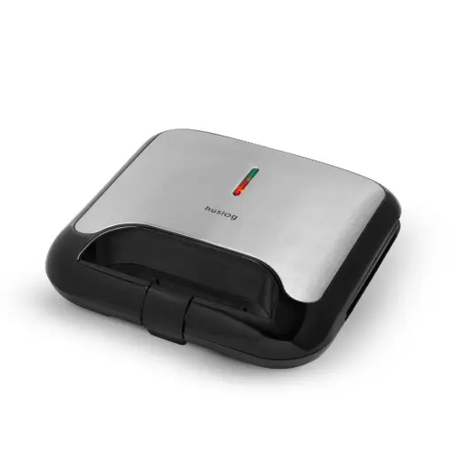 [OWN000153] HUSLOG Opiekacz do kanapek grill 750W GentleBite srebrny